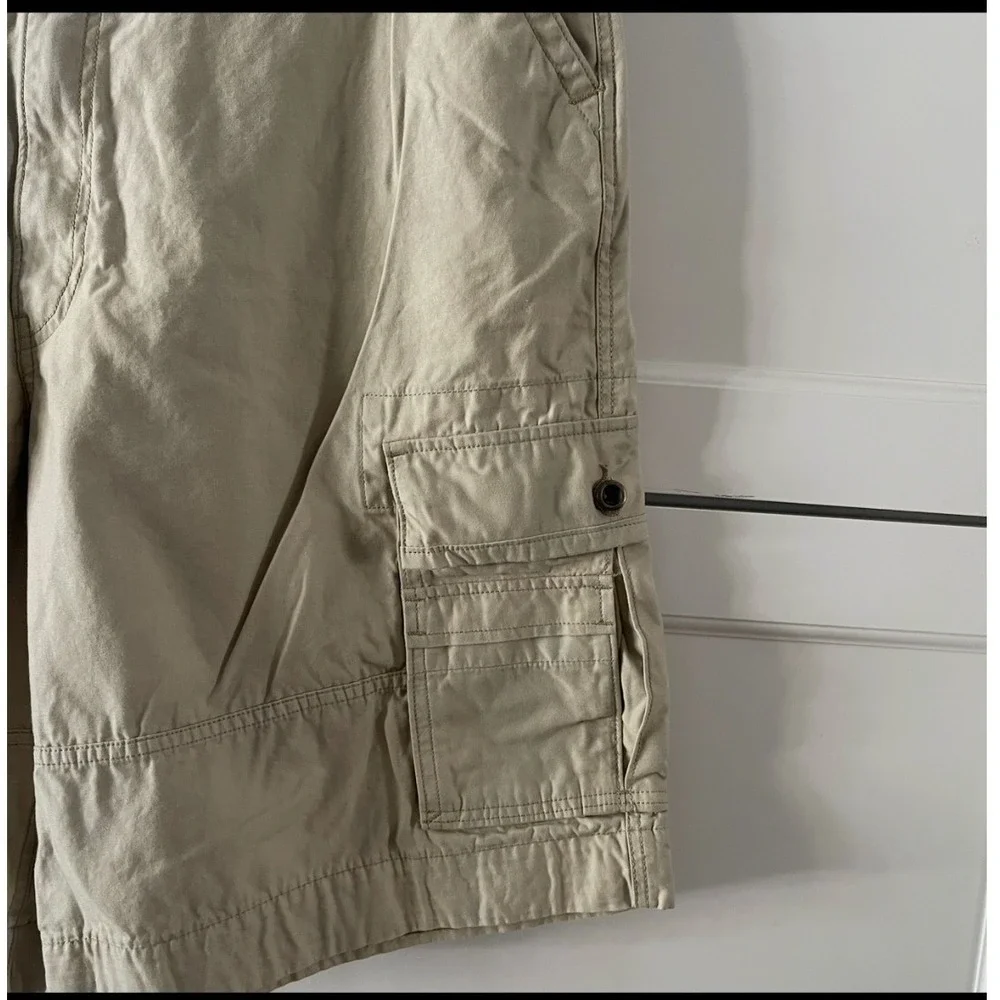 Levis Mens Tan Khaki Cargo Shorts Multi Pocket Utility W42 36610-8091